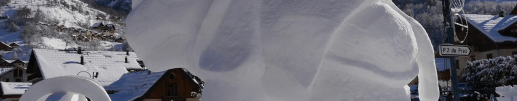 Banner Valloire Sculture di ghiaccio 20 gennaio 2024 